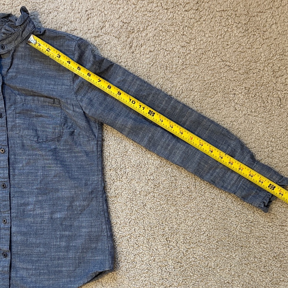 Banana Republic Dark Gray Casual Button-Down Shirt - Picture 7 of 7